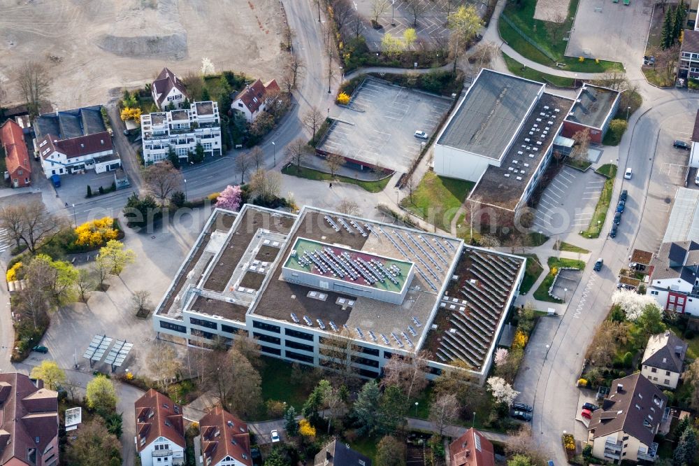 Aerial photograph Leonberg - School building of the Johannes-Kepler-Gymnasium in Leonberg in the state Baden-Wurttemberg, Germany