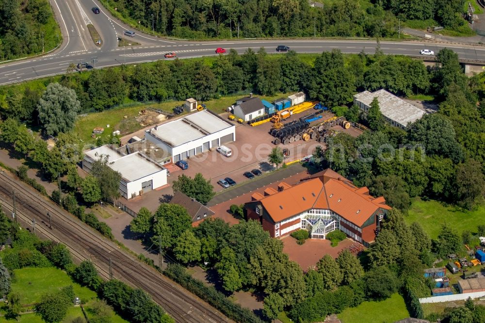 Haltern am See from above - School building of the Joseph-Hennewig-Schule in Haltern am See in the state North Rhine-Westphalia