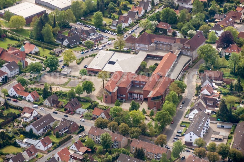 Aerial photograph Walsrode - School building of the in Walsrode in the state Lower Saxony, Germany