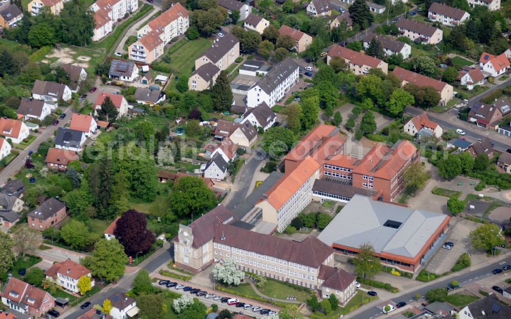 Walsrode from the bird's eye view: School building of the in Walsrode in the state Lower Saxony, Germany
