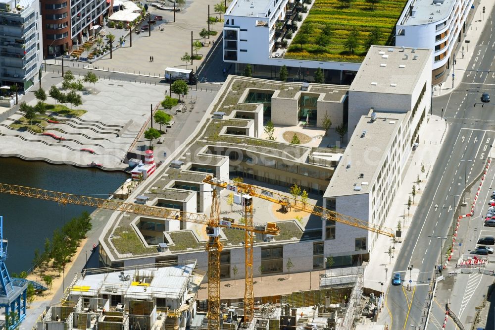 Aerial photograph Offenbach am Main - School building of the Hafenschule on Nordring in Offenbach am Main in the state Hesse, Germany