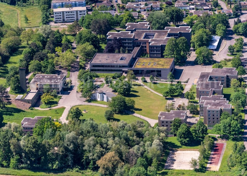 Ettenheim from the bird's eye view: School building of the Heimschule Sankt Landolin in Ettenheim in the state Baden-Wurttemberg, Germany