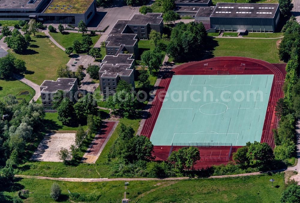 Aerial image Ettenheim - School building of the Heimschule Sankt Landolin in Ettenheim in the state Baden-Wurttemberg, Germany