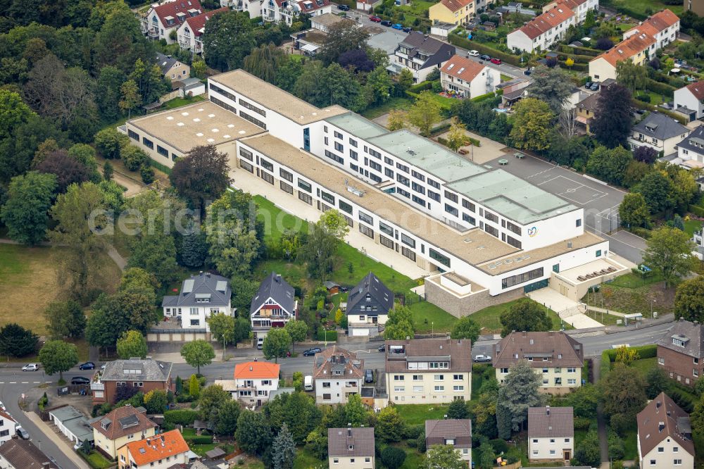 Hagen from above - School building of the Hildegardis-Schule Hagen on street Zehlendorfer Strasse in Hagen at Ruhrgebiet in the state North Rhine-Westphalia, Germany