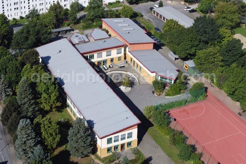 Aerial photograph Kamenz - School building of the Johann-Gottfried-Boenisch-Foerderschule in the Neschwitzer Strasse in Kamenz in the state Saxony