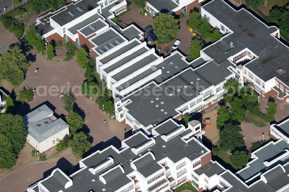 Berlin from the bird's eye view: School building of the John F. Kennedy School in Berlin in Germany