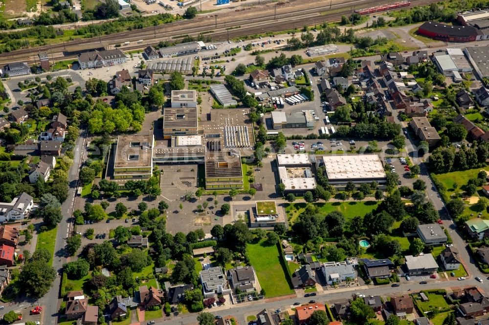 Aerial photograph Haltern am See - School buildings of Joseph King High School in Haltern am See in the state of North Rhine-Westphalia