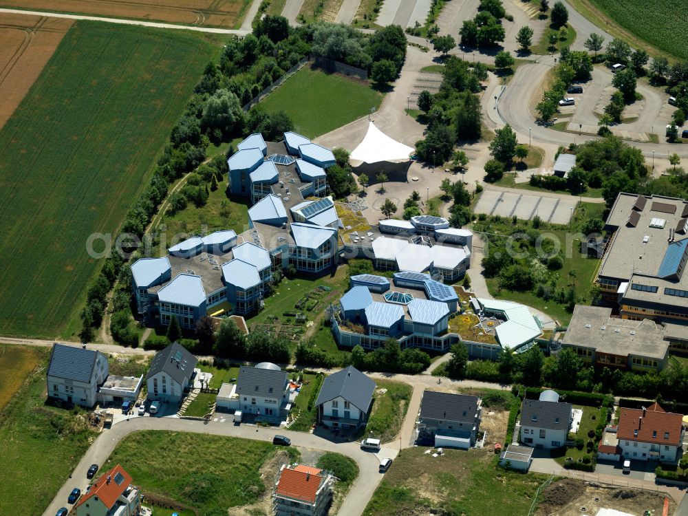 Aerial photograph Dußlingen - School building of the of Karl-von-Frisch-Gymnasium in Dusslingen in the state Baden-Wuerttemberg, Germany