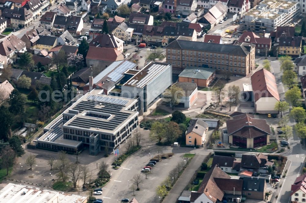 Aerial photograph Kenzingen - School building of the Kenzingen in Kenzingen in the state Baden-Wuerttemberg, Germany