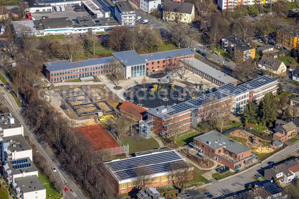 Aerial photograph Herne - School building of the Kolibri-Schule on Jean-Vogel-Strasse in Herne in the state North Rhine-Westphalia, Germany