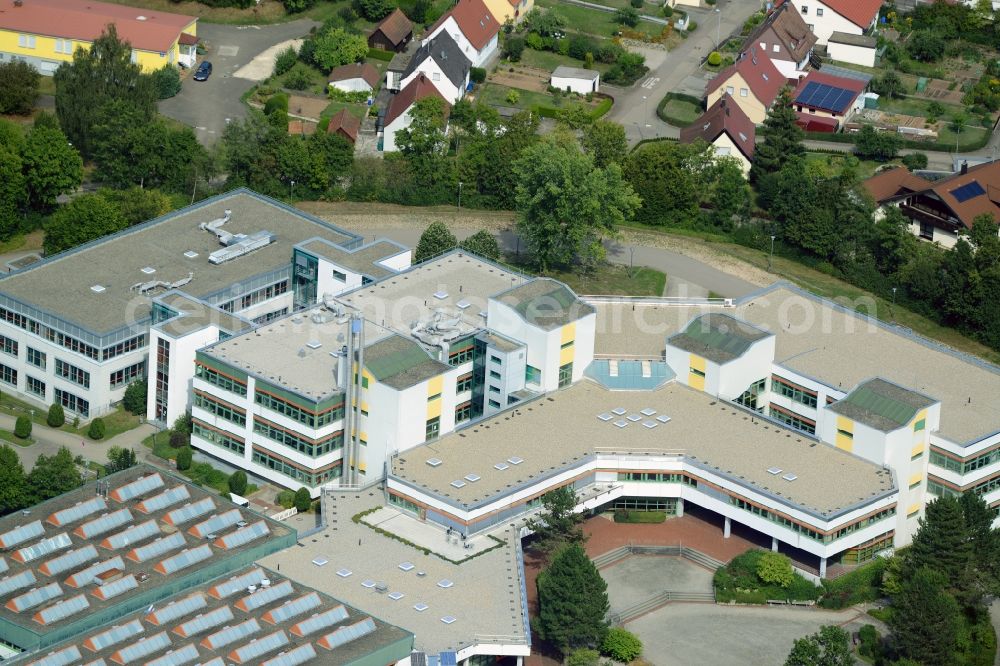 Aerial image Ellwangen (Jagst) - School building of the job education centre in Ellwangen (Jagst) in the state of Baden-Wuerttemberg