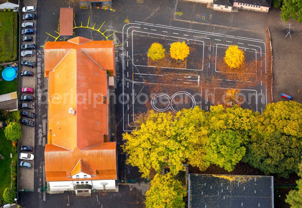 Aerial photograph Hamm - School building of the Lessingschule GS in Hamm in the state North Rhine-Westphalia