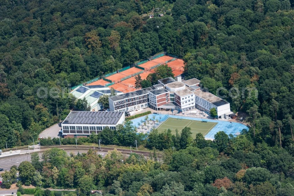 Aerial image Stuttgart - School building of the Merz Schule in Stuttgart in the state Baden-Wurttemberg, Germany