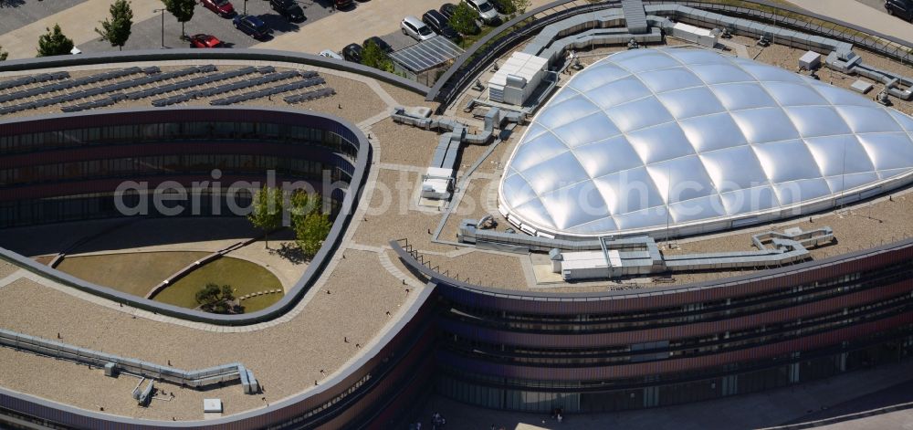 Aerial photograph Bochum - School building of the Neues Gymnasium Bochum an der Querenburger Strasse in Bochum in the state North Rhine-Westphalia