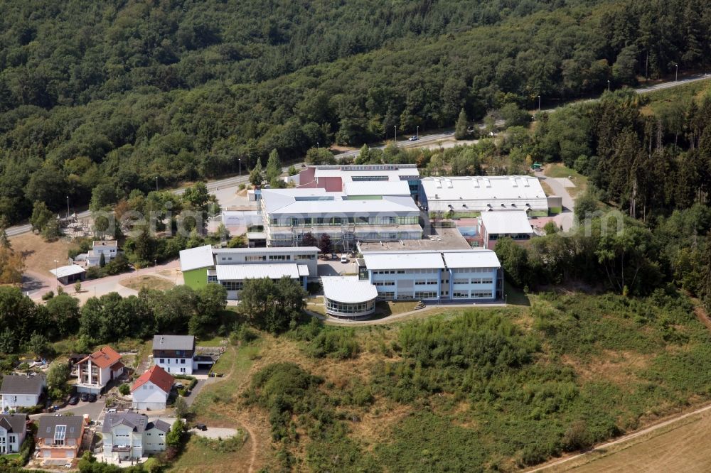 Aerial image Bad Schwalbach - School building of the Nikolaus August Otto School in Bad Schwalbach in the state Hesse, Germany