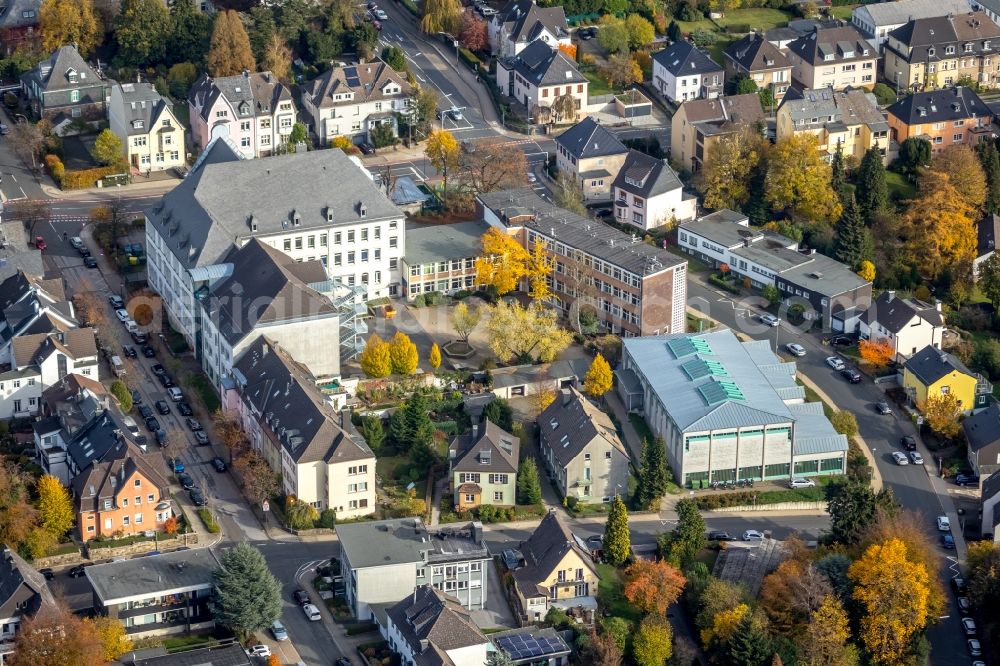 Velbert from the bird's eye view: School building of the Nikolaus-Ehlen-Gymnasium in Velbert in the state North Rhine-Westphalia, Germany