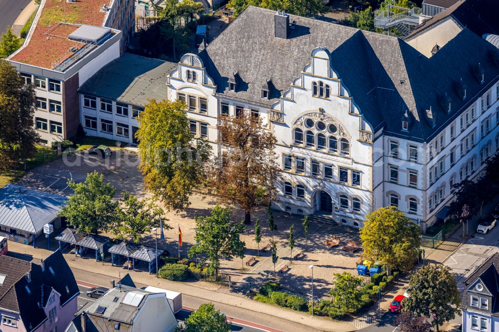 Aerial photograph Velbert - School building of the Nikolaus-Ehlen-Gymnasium in Velbert in the state North Rhine-Westphalia, Germany