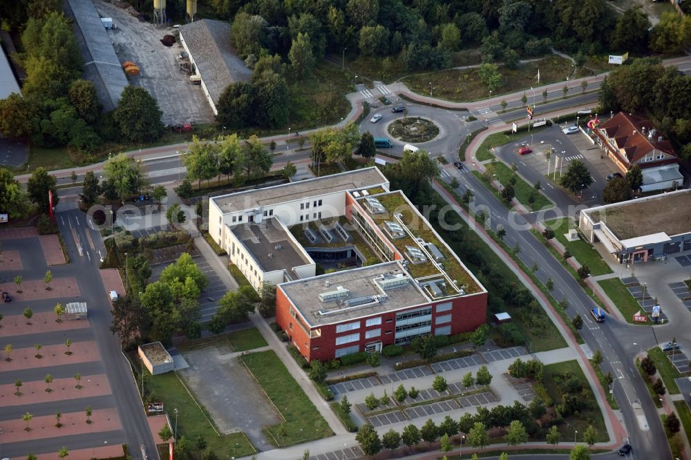 Aerial image Teltow - School building of the vocational school OSZ Teltow in Teltow in the state of Brandenburg