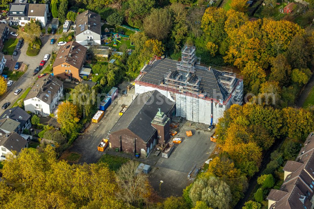 Aerial photograph Bochum - School building of the Paul-Dohrmann-Schule on street Hiltroper Strasse in the district Riemke in Bochum at Ruhrgebiet in the state North Rhine-Westphalia, Germany