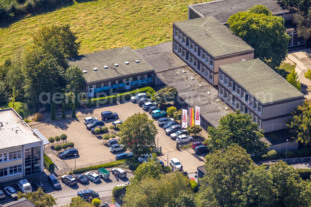 Aerial image Gevelsberg - School building of the Realschule Gevelsberg at Wittener Street and Alte Geer in Gevelsberg in the state North Rhine-Westphalia