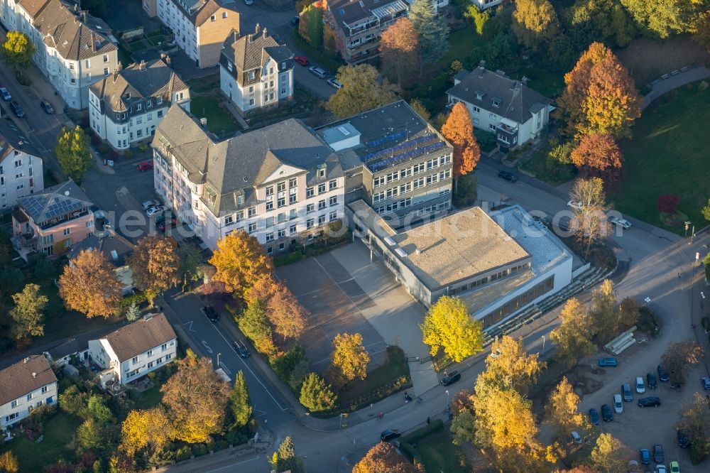 Wetter (Ruhr) from above - School building of the Realschule Wetter along the Wilhelmstrasse in Wetter (Ruhr) in the state North Rhine-Westphalia