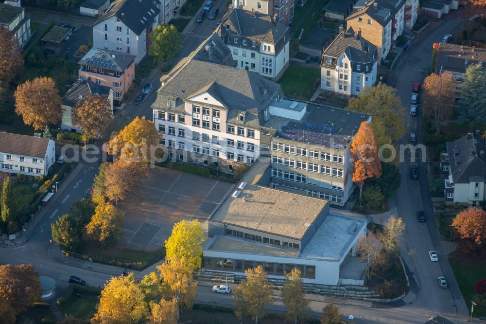 Wetter (Ruhr) from the bird's eye view: School building of the Realschule Wetter along the Wilhelmstrasse in Wetter (Ruhr) in the state North Rhine-Westphalia