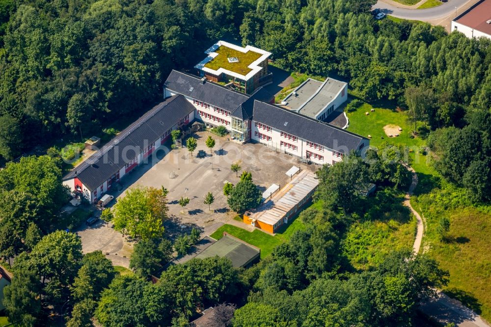 Gladbeck from the bird's eye view: School building of Rossheide School Municipal special school in Gladbeck in North Rhine-Westphalia