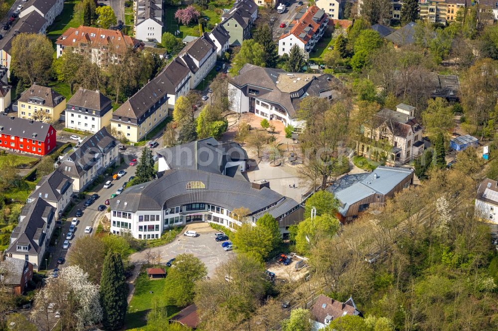 Langendreer from above - School building of the Rudolf Steiner Schule on street Witte-Wie in Langendreer at Ruhrgebiet in the state North Rhine-Westphalia, Germany