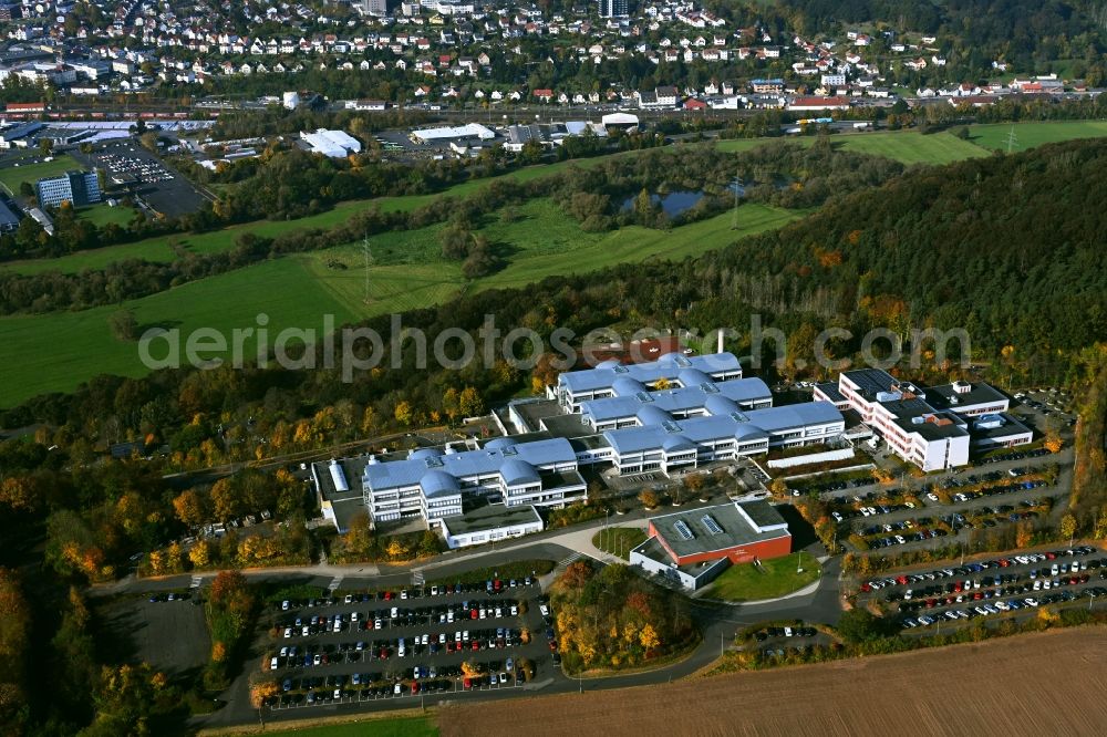 Aerial photograph Bad Hersfeld - School building of the Modellschule Obersberg in Bad Hersfeld in the state Hesse, Germany