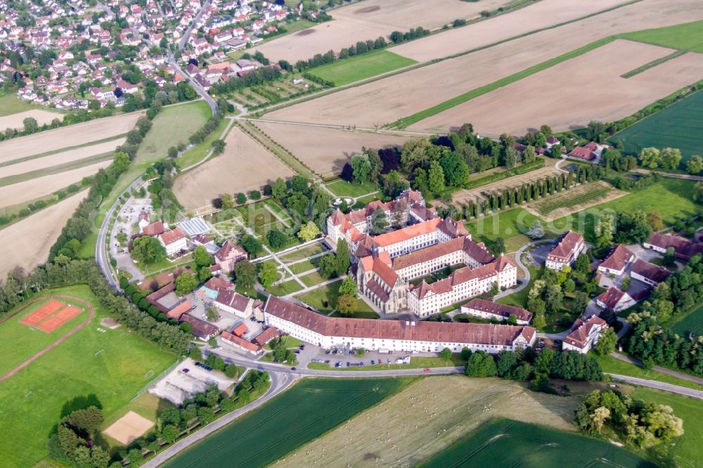 Aerial image Salem - School building of the Schule Schloss Salem in Salem in the state Baden-Wurttemberg, Germany