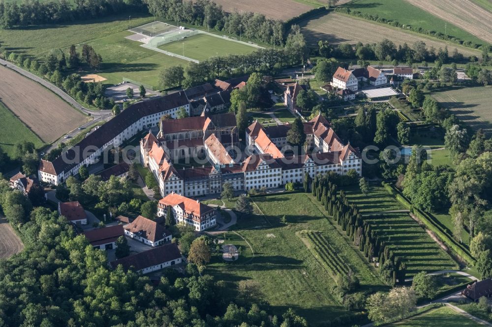 Salem from the bird's eye view: School building of the Schule Schloss Salem in Salem in the state Baden-Wurttemberg, Germany