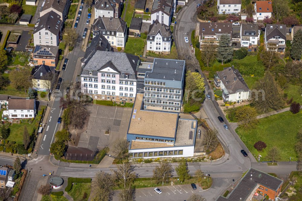 Wetter (Ruhr) from the bird's eye view: School building Schule am See on Wilhelmstrasse in Wetter (Ruhr) in the state North Rhine-Westphalia, Germany