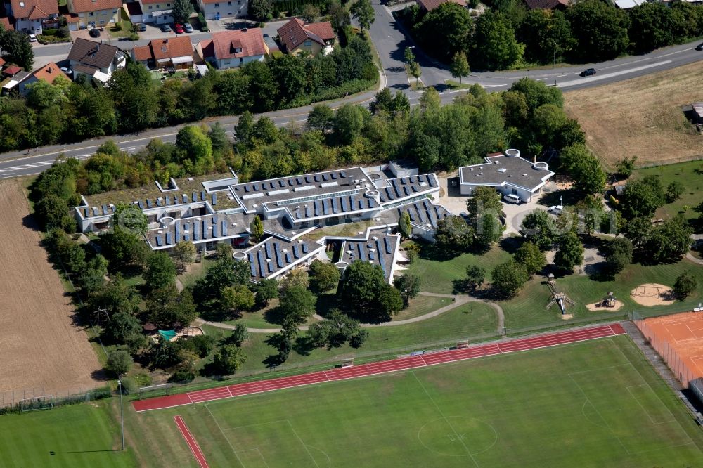 Lauda-Königshofen from the bird's eye view: School building of the Schule in Taubertal Wagnerstrasse in Lauda-Koenigshofen in the state Baden-Wurttemberg, Germany