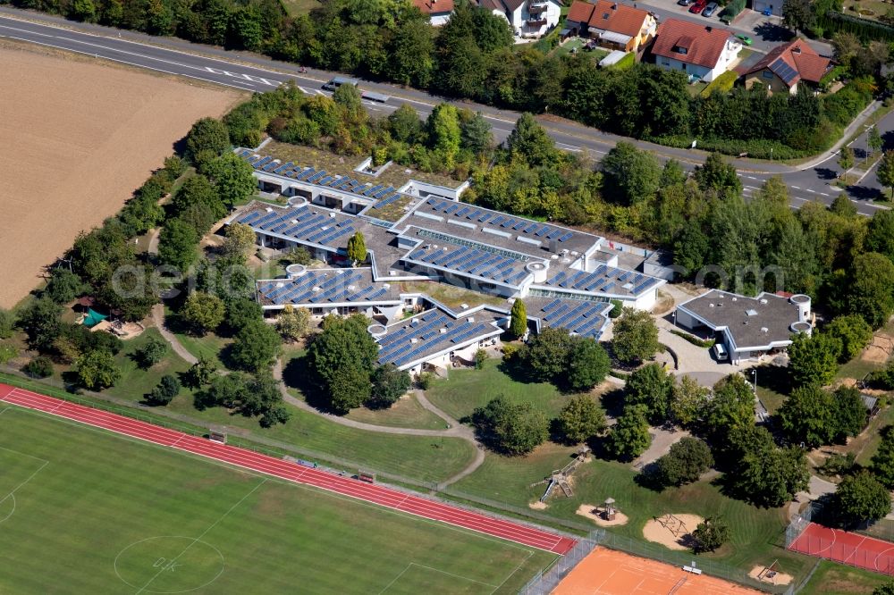 Aerial image Lauda-Königshofen - School building of the Schule in Taubertal Wagnerstrasse in Lauda-Koenigshofen in the state Baden-Wurttemberg, Germany