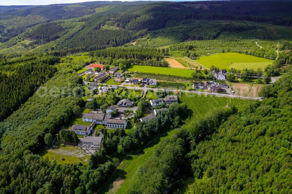 Föckinghausen from the bird's eye view: School building of the Schullandheim Foeckinghausen in Foeckinghausen in the state North Rhine-Westphalia, Germany