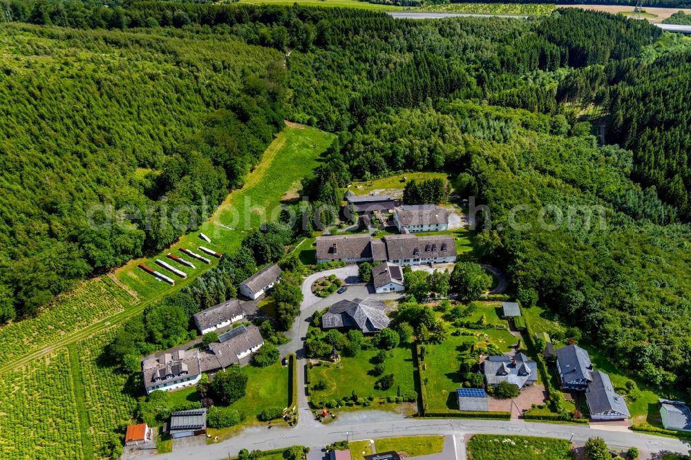 Bestwig from the bird's eye view: School building of the Schullandheim Foeckinghausen in Foeckinghausen in the state North Rhine-Westphalia, Germany