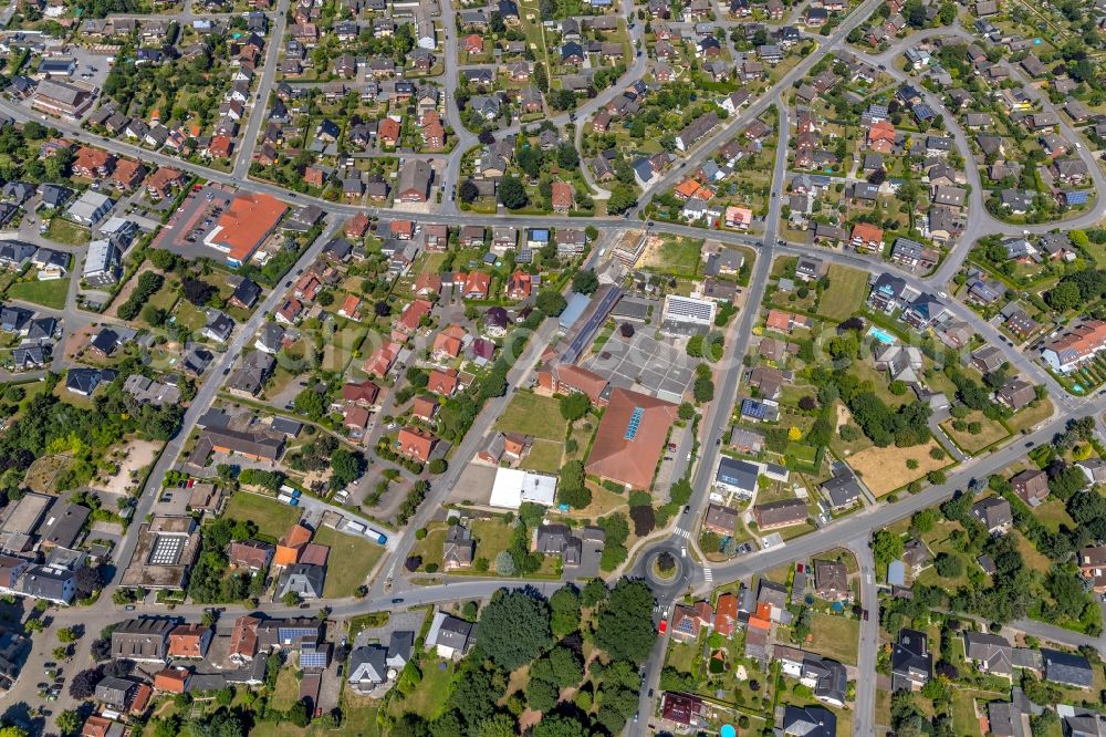 Aerial photograph Wadersloh - School building of the Sekundarschule Wadersloh on Schulkonp in Wadersloh in the state North Rhine-Westphalia, Germany