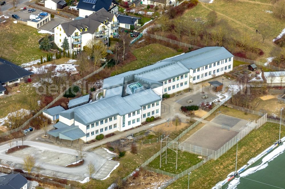 Brilon from the bird's eye view: School building of the special school Roman Herzog-Schule in Brilon in the federal state of North Rhine-Westphalia, Germany