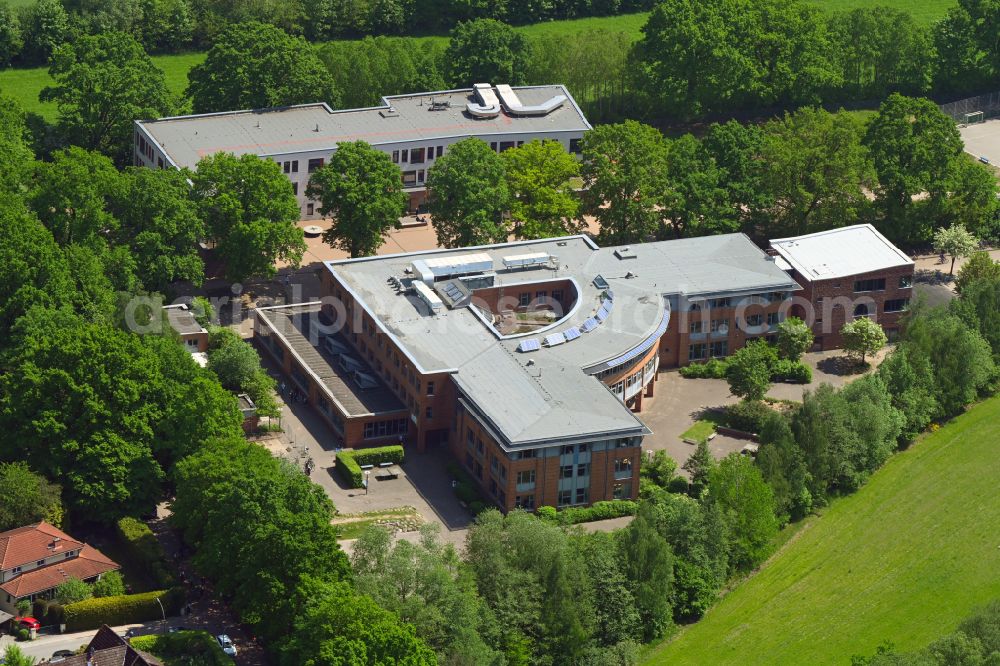 Hamburg from above - School building of the of Stadtteilschule Bergstedt in Hamburg, Germany