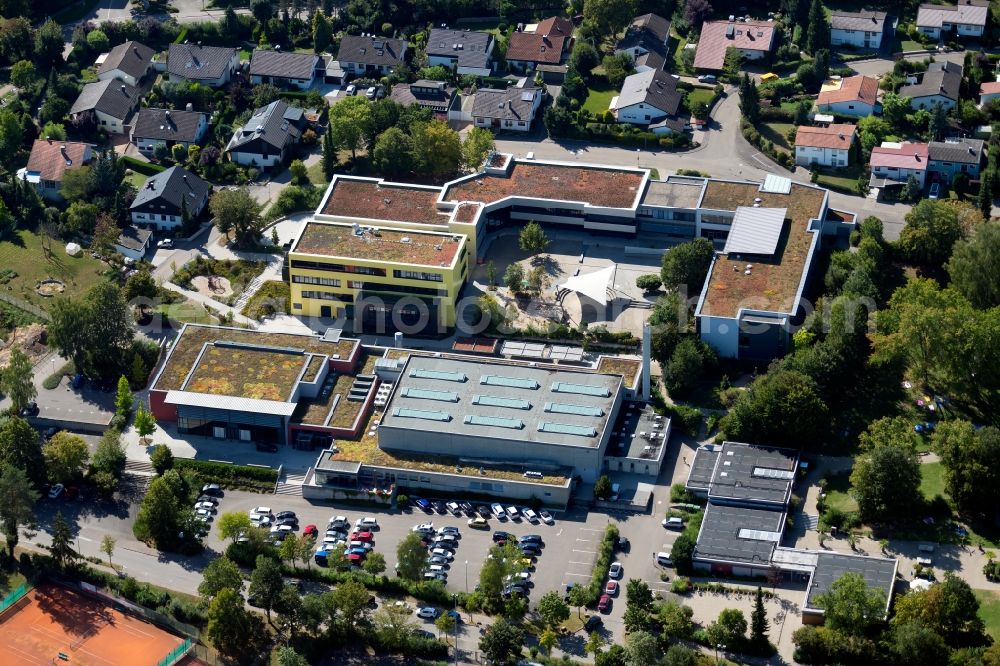 Aerial photograph Untergruppenbach - School building of the Stettenfelsschule GMS/WRS in the Humboldtstrasse in Untergruppenbach in the state Baden-Wurttemberg, Germany