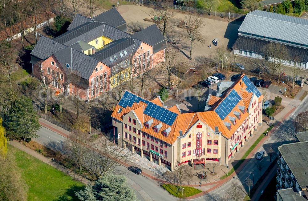 Aerial photograph Hamm - School building of the Talschule on Hohenhoeveler Strasse in the district Bockum-Hoevel in Hamm in the state North Rhine-Westphalia