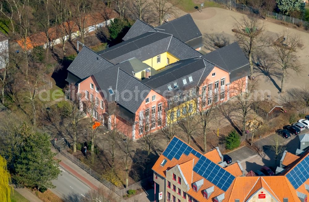 Hamm from above - School building of the Talschule on Hohenhoeveler Strasse in the district Bockum-Hoevel in Hamm in the state North Rhine-Westphalia