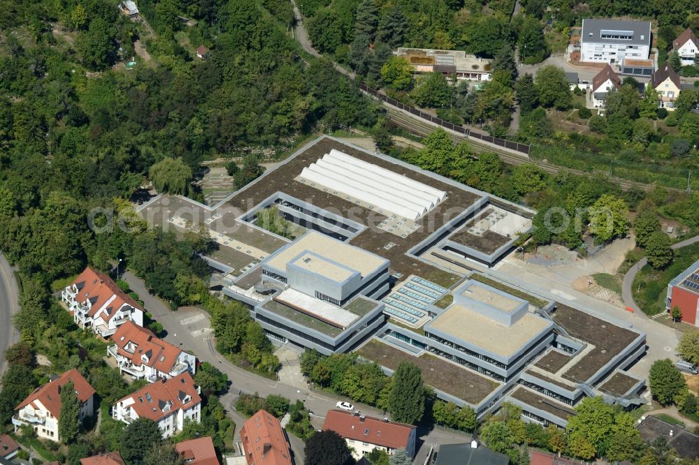 Stuttgart from above - School building of the Werner-Siemens-Schule on Heilbronner Strasse in Stuttgart in the state Baden-Wuerttemberg