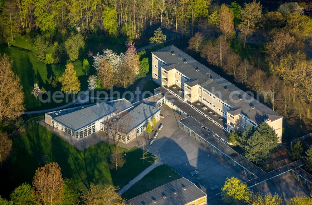 Aerial photograph Hamm - Premises of former Parkschule school - now Anne-Frank-Schule - in Hamm in the state of North Rhine-Westphalia