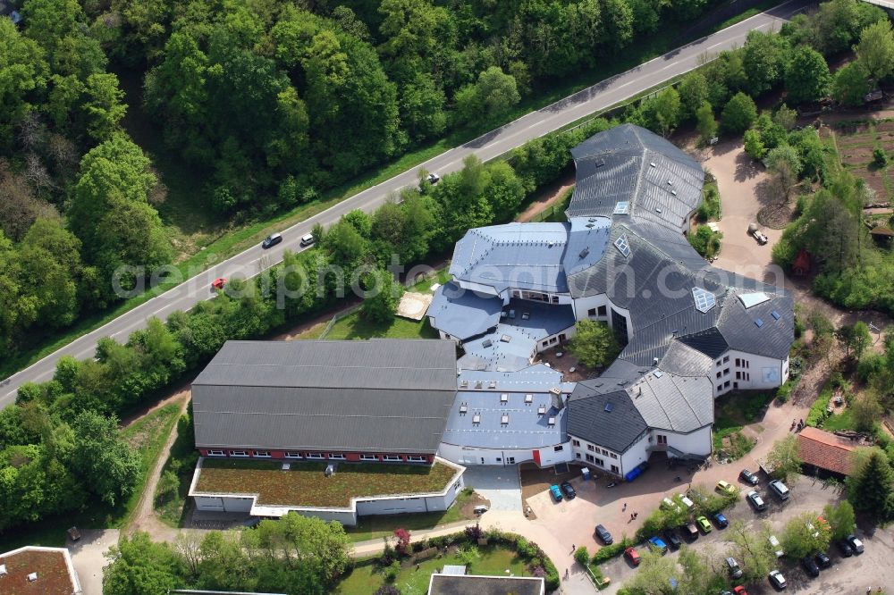 Schopfheim from the bird's eye view: School grounds and buildings of the Waldorf School in Schopfheim in the state Baden-Wuerttemberg