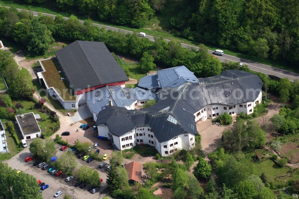 Aerial image Schopfheim - School grounds and buildings of the Waldorf School in Schopfheim in the state Baden-Wuerttemberg