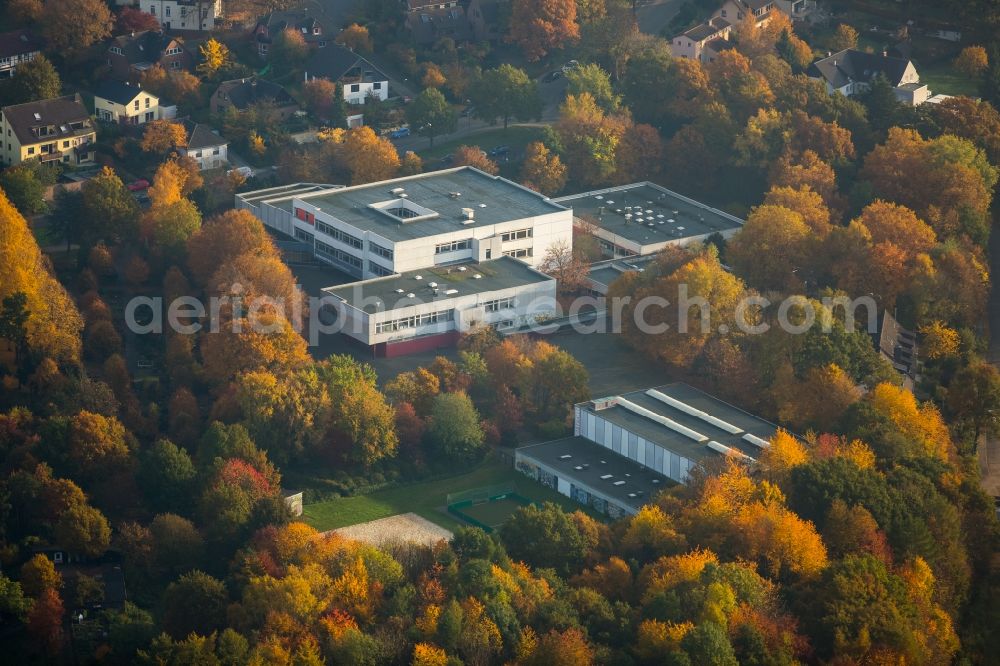 Aerial photograph Witten - School grounds and buildings of the Hardenstein school of Herbede in Witten in the state of North Rhine-Westphalia