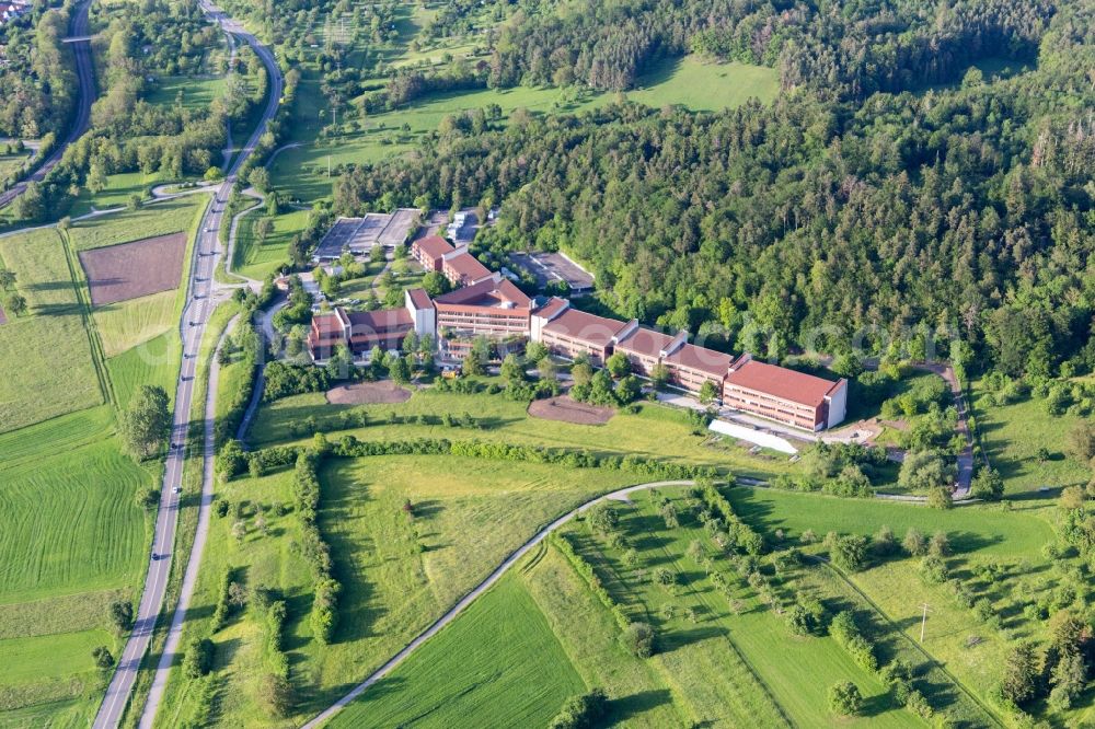 Aerial photograph Herrenberg - School grounds and buildings of the HfPol BW - Institut fuer Ausbildung and Training - Institutsbereich Ausbildung Herrenberg in Herrenberg in the state Baden-Wurttemberg, Germany