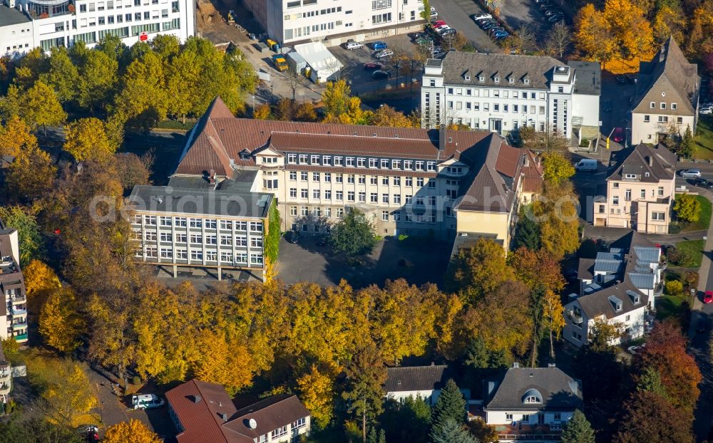 Aerial image Neheim - School grounds and buildings of the school Realschule in Neheim in the state of North Rhine-Westphalia