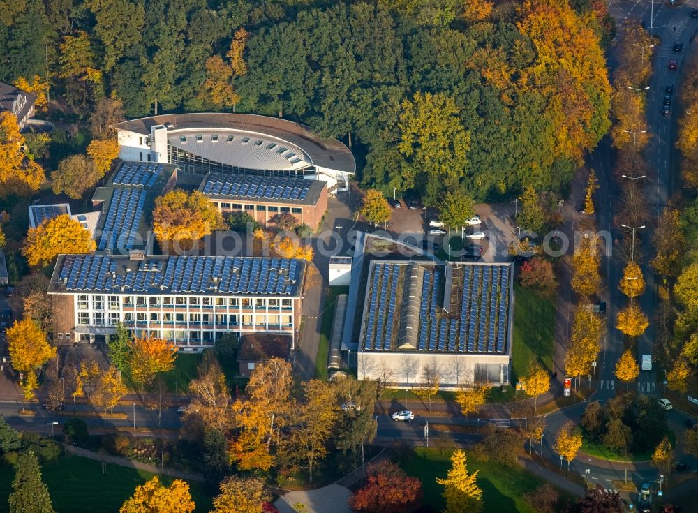 Gladbeck from above - School grounds and buildings of the Riesener High School on Schuetzenstrasse in Gladbeck in the state of North Rhine-Westphalia